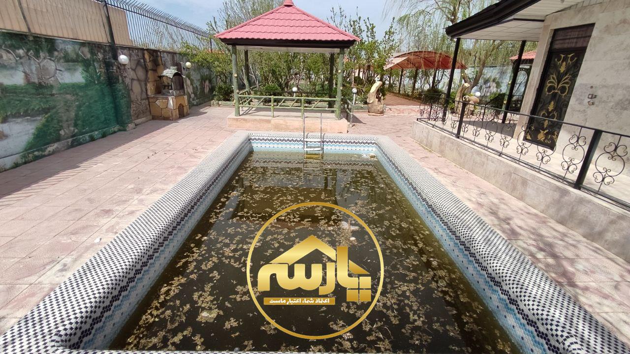 باغ ویلای 1000 متری شیک با 70 متربنای مجهز در منطقه خوشنام ملارد